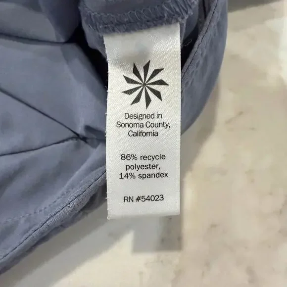 Athleta Everyday Skort Skirt Womens 10 Purple/Gray Zipper Side Tennis Activewear - Picture 9 of 10